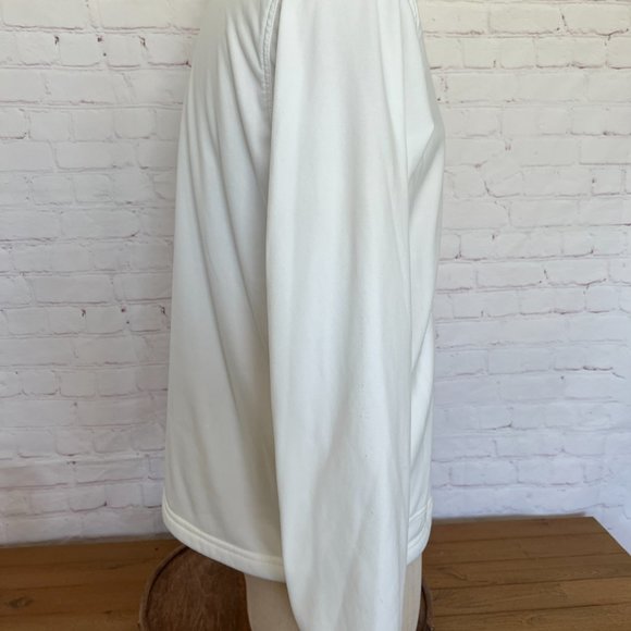 686 White Zip Up Sweatshirt - Lightweight Fleece -Jacket Size Medium- Men’s - Picture 8 of 10